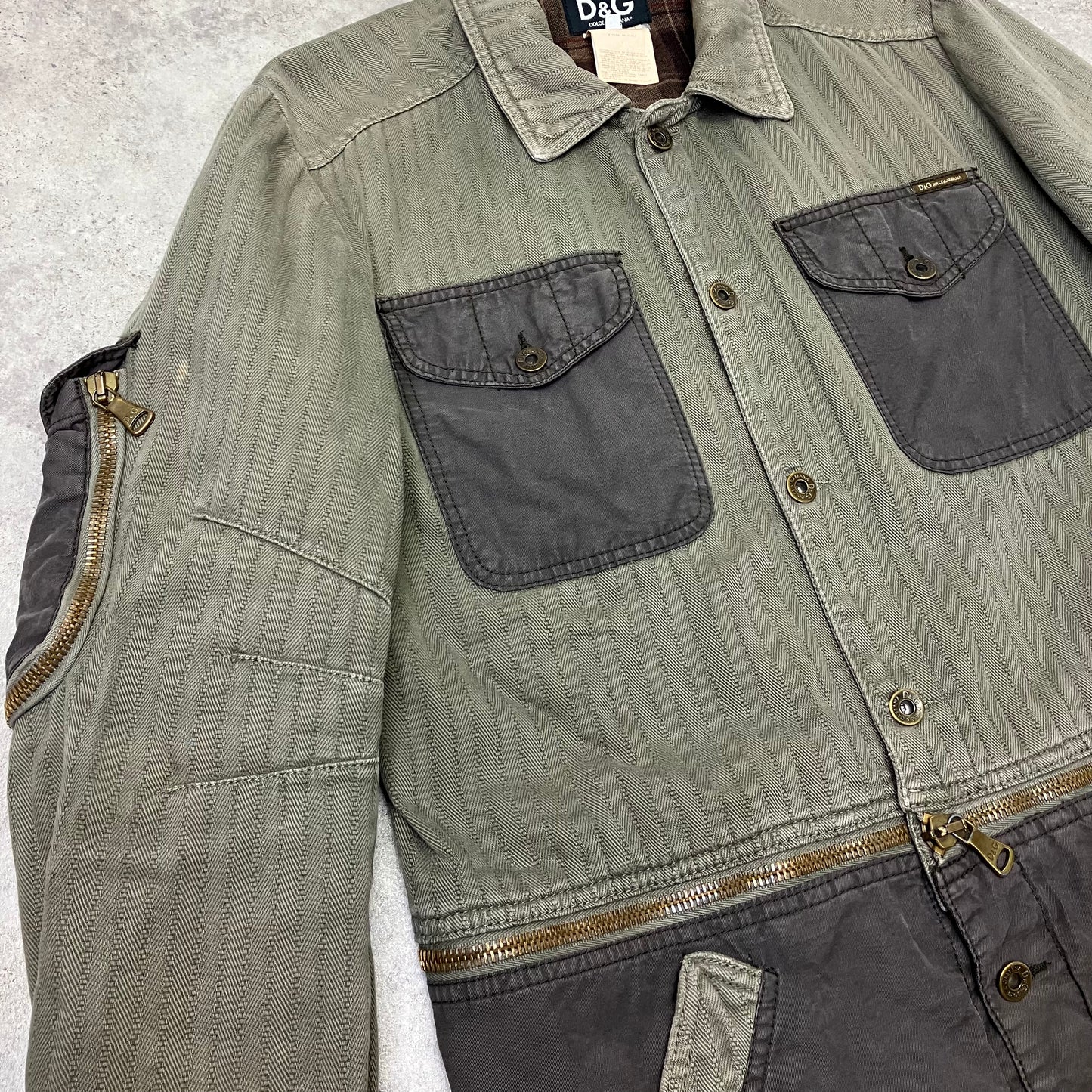 Dolce & Gabbana 2003 Detachable Military Jacket