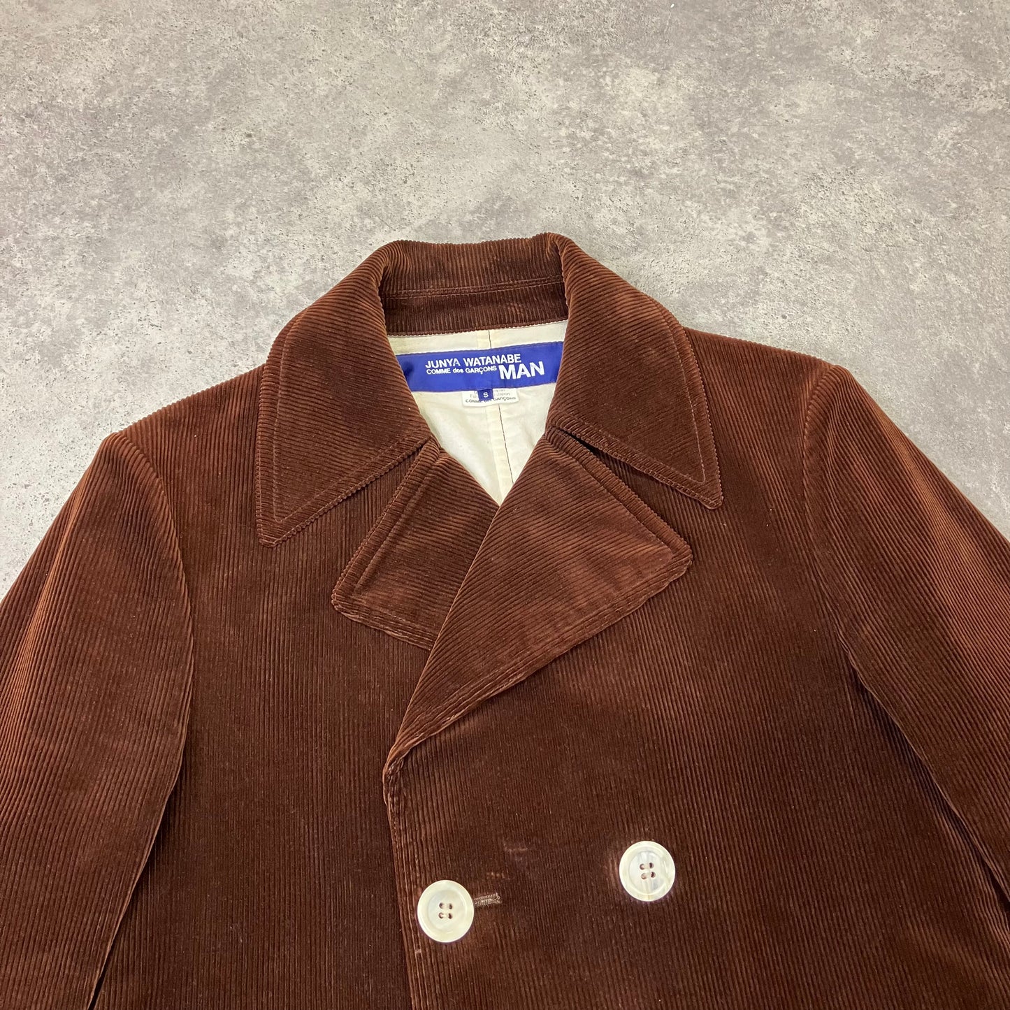 Junya Watanabe Comme Des Garçons A/W 2002 Corduroy Pea Coat